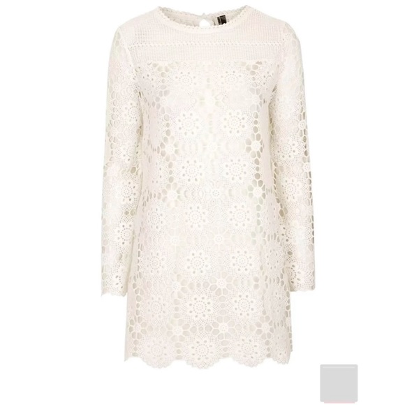 TOPSHOP Crochet Dress UK size 8 - Picture 3 of 3